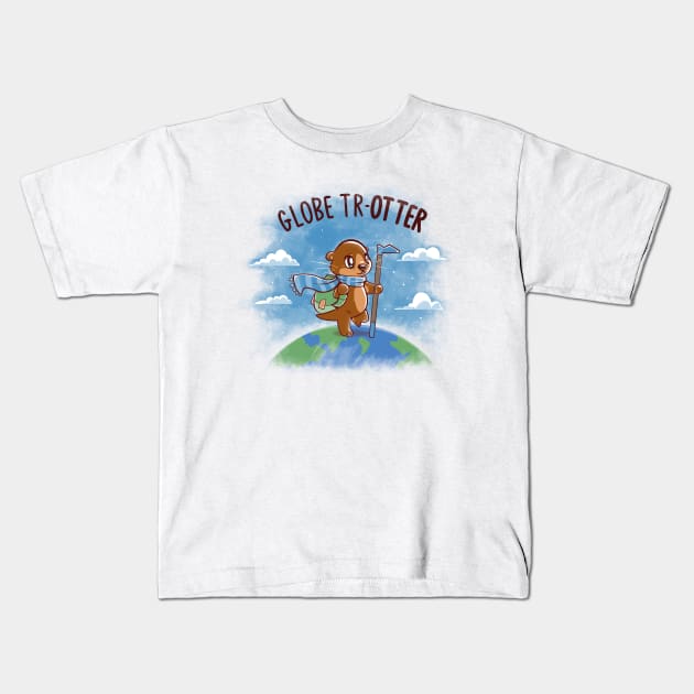 Globe TrOTTER Kids T-Shirt by TechraNova